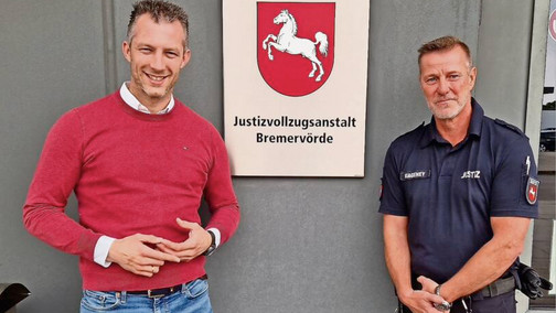 MDL Hüttemeyer hospitiert in der JVA Bremervörde